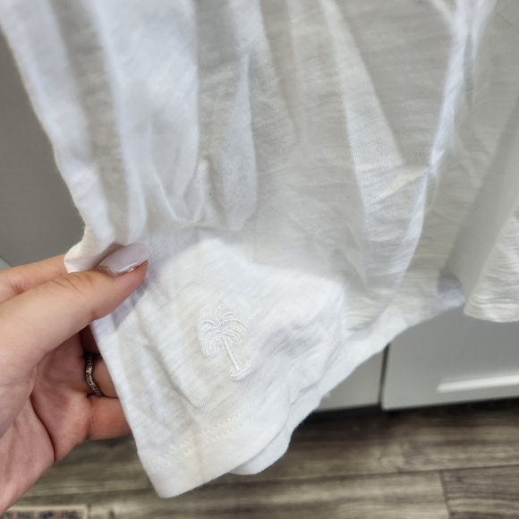 Lilly Pulitzer Shay Resort White Ruffle Top Small - Picture 4 of 10